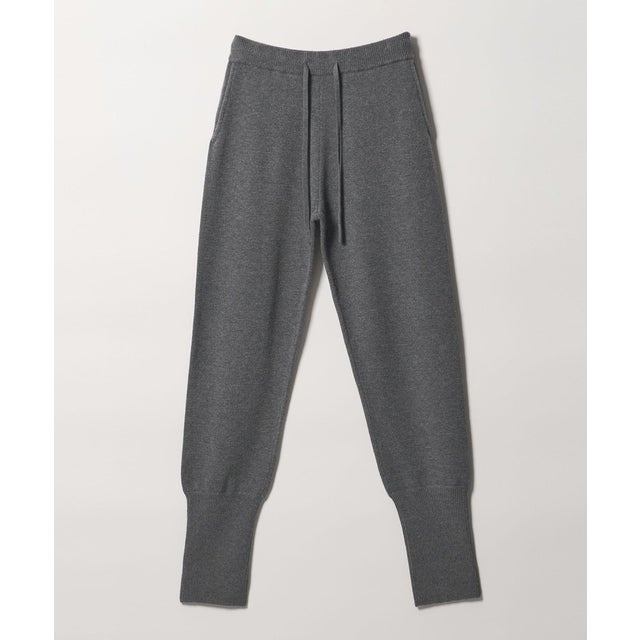 【WEB限定】＜at ease＞ニット ジョグ パンツ （DK.GRAY）