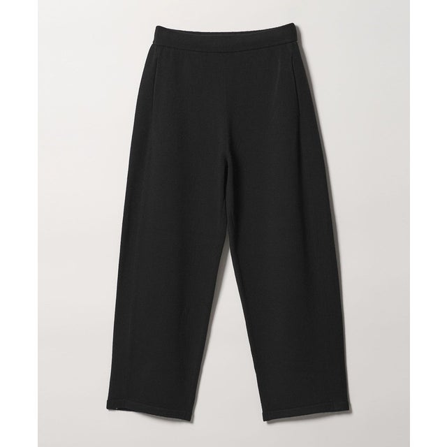 【WEB限定】＜at ease＞ニット カーブ パンツ （BLACK）