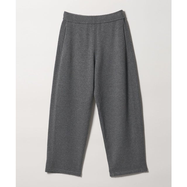 【WEB限定】＜at ease＞ニット カーブ パンツ （DK.GRAY）