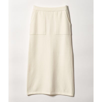 【WEB限定】＜at ease＞ニット タイト スカート （OFF WHITE）｜詳細画像