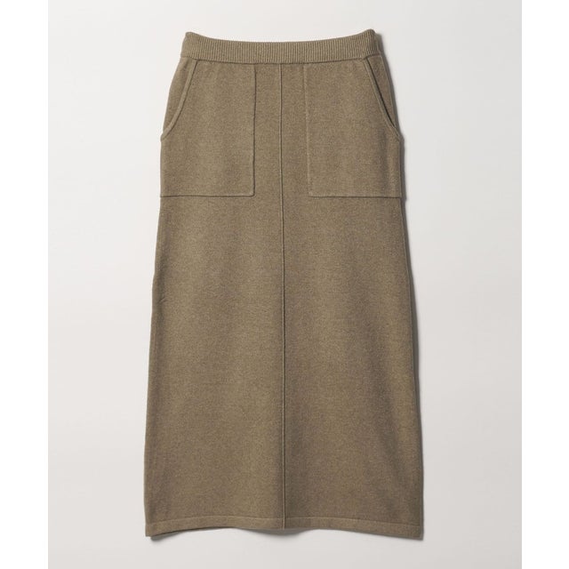 【WEB限定】＜at ease＞ニット タイト スカート （OLIVE）