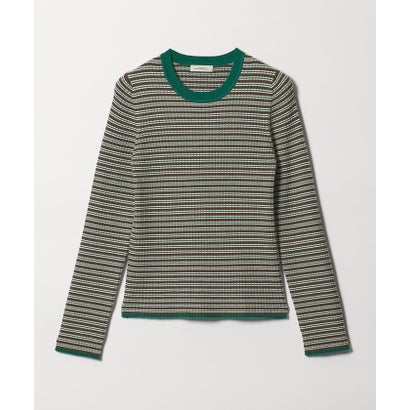 ユナイテッドアローズ グリーンレーベル リラクシング UNITED ARROWS green label relaxing ★★SC ateマルチボーダーニットPO （MD.BROWN）｜詳細画像