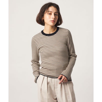 ユナイテッドアローズ グリーンレーベル リラクシング UNITED ARROWS green label relaxing ★★SC ateマルチボーダーニットPO （MD.BROWN）｜詳細画像