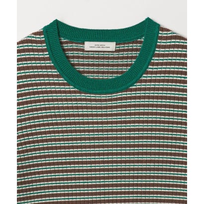 ユナイテッドアローズ グリーンレーベル リラクシング UNITED ARROWS green label relaxing ★★SC ateマルチボーダーニットPO （MD.BROWN）｜詳細画像