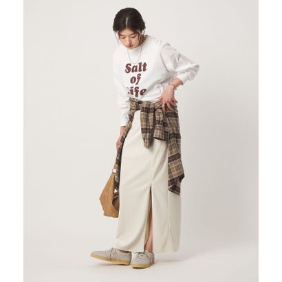 ユナイテッドアローズ グリーンレーベル リラクシング UNITED ARROWS green label relaxing ★Y VELOR I LINE SK （OFF WHITE）｜詳細画像