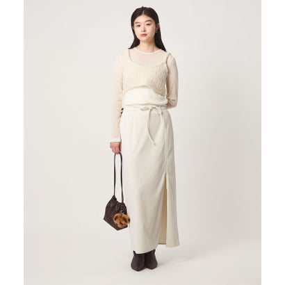ユナイテッドアローズ グリーンレーベル リラクシング UNITED ARROWS green label relaxing ★Y VELOR I LINE SK （OFF WHITE）｜詳細画像