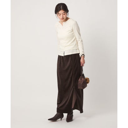ユナイテッドアローズ グリーンレーベル リラクシング UNITED ARROWS green label relaxing ★Y VELOR I LINE SK （OFF WHITE）｜詳細画像