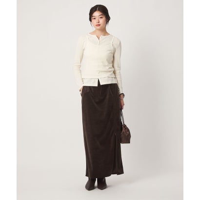 ユナイテッドアローズ グリーンレーベル リラクシング UNITED ARROWS green label relaxing ★Y VELOR I LINE SK （OFF WHITE）｜詳細画像