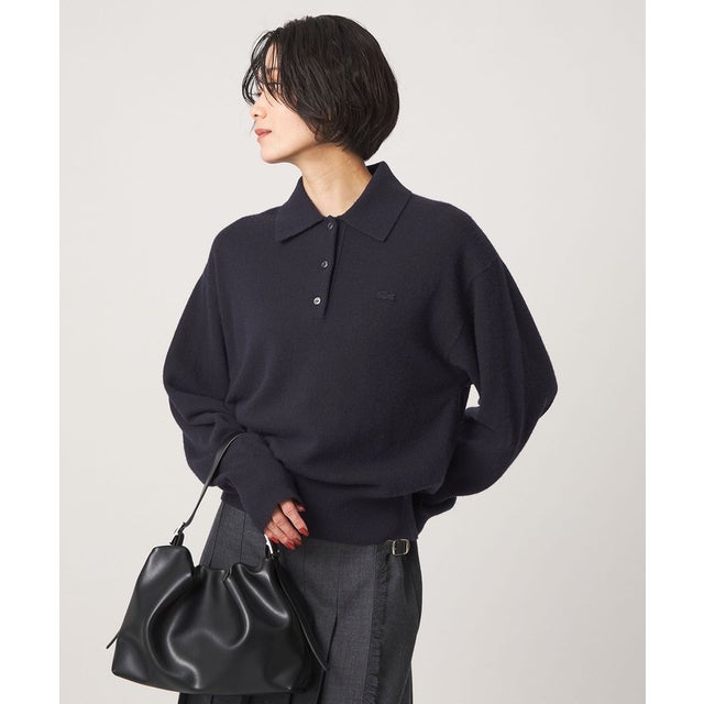 【別注】＜LACOSTE＞ポロニット （NAVY）