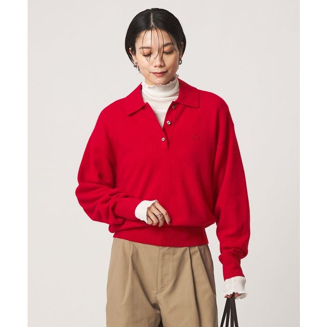 【別注】＜LACOSTE＞ポロニット （RED）