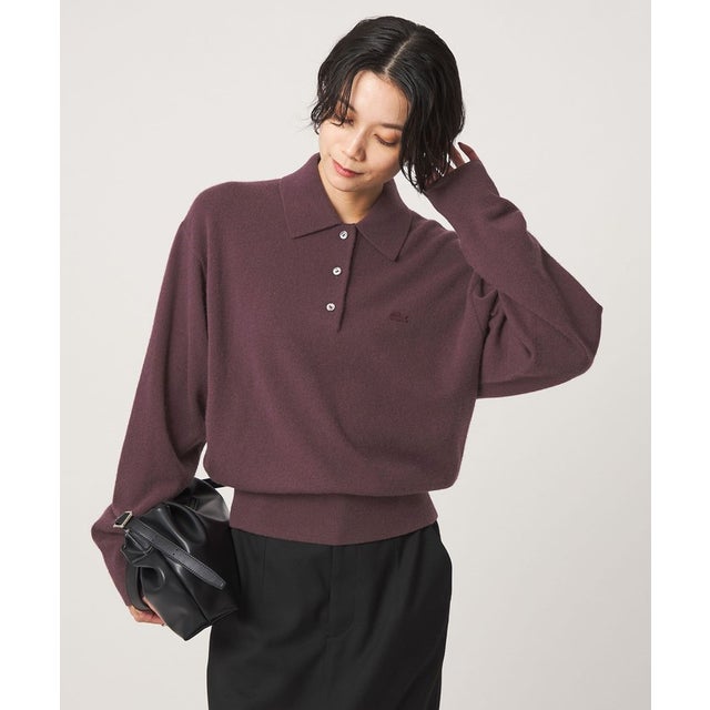 【別注】＜LACOSTE＞ポロニット （DK.BROWN）