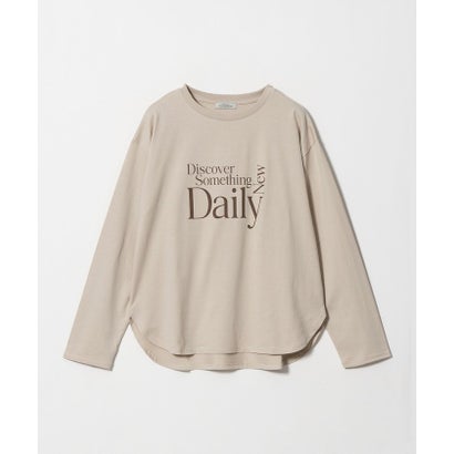 ユナイテッドアローズ グリーンレーベル リラクシング UNITED ARROWS green label relaxing ロゴ ロングスリーブ カットソー （NATURAL）｜詳細画像