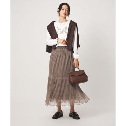 ユナイテッドアローズ グリーンレーベル リラクシング UNITED ARROWS green label relaxing ロゴ ロングスリーブ カットソー （NATURAL）｜詳細画像