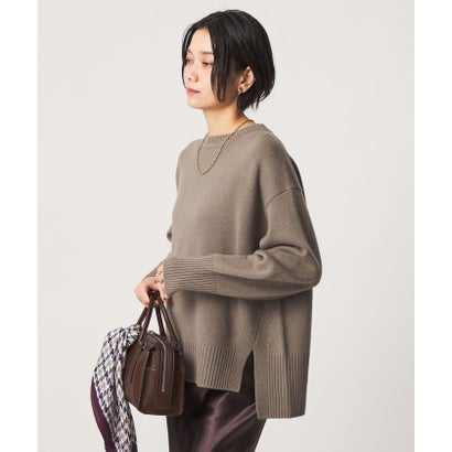 ［size SHORTあり］SERENITY クルーネック プルオーバー ニット （DK.BROWN）｜詳細画像