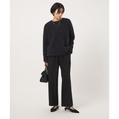 ［size SHORT/TALLあり］キモウ ドット ニーハイフレアパンツ （BLACK）｜詳細画像