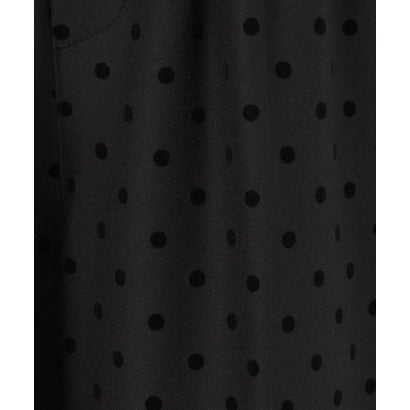 ［size SHORT/TALLあり］キモウ ドット ニーハイフレアパンツ （BLACK）｜詳細画像