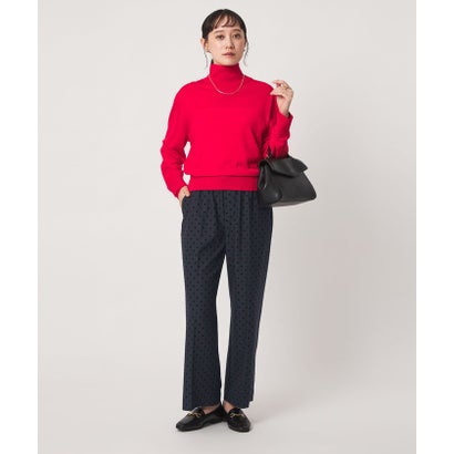 ［size SHORT/TALLあり］キモウ ドット ニーハイフレアパンツ （NAVY）｜詳細画像
