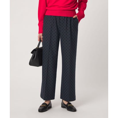 ［size SHORT/TALLあり］キモウ ドット ニーハイフレアパンツ （NAVY）｜詳細画像