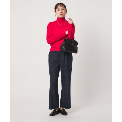 ［size SHORT/TALLあり］キモウ ドット ニーハイフレアパンツ （NAVY）｜詳細画像