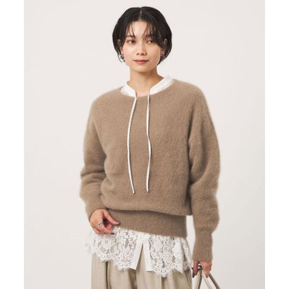ヘアリー ニット プルオーバー （BEIGE）｜詳細画像