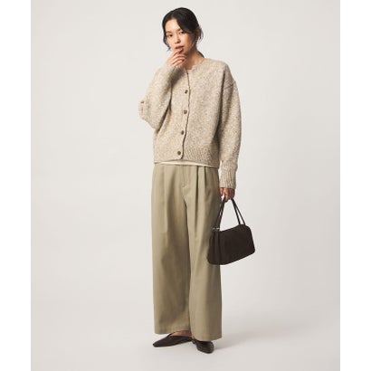 ミックスヤーン スキッパー カーディガン （BEIGE）｜詳細画像