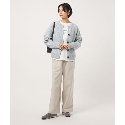 ミックスヤーン スキッパー カーディガン （BEIGE）｜詳細画像