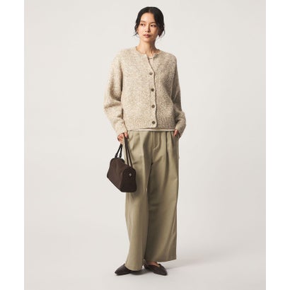 ミックスヤーン スキッパー カーディガン （BEIGE）｜詳細画像