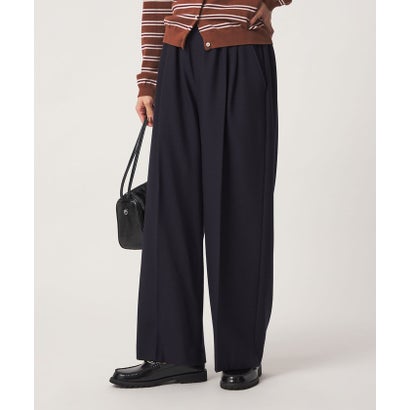 ［size SHORT/TALLあり］キモウ ニーハイワイドパンツ （NAVY）｜詳細画像