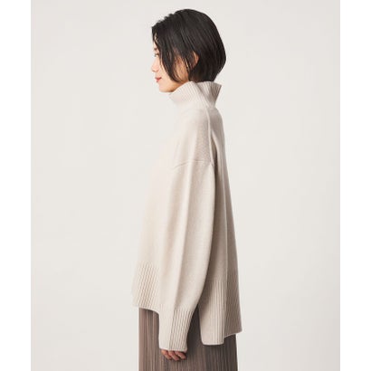 ［size SHORTあり］SERENITY ハイネック プルオーバー ニット （NATURAL）｜詳細画像