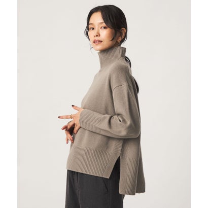 ［size SHORTあり］SERENITY ハイネック プルオーバー ニット （BLACK）｜詳細画像