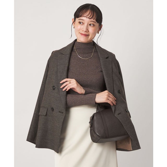 D H/Wash/W RIB ラメBTL_S （DK.BROWN）