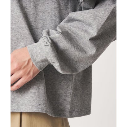 【WEB限定】＜at ease＞ソデ フリル ロングスリーブ プルオーバー カットソー （BLACK）｜詳細画像