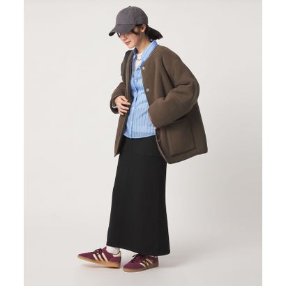 【WEB限定】＜at ease＞フリース ボア リバーシブル ブルゾン （OFF WHITE）｜詳細画像