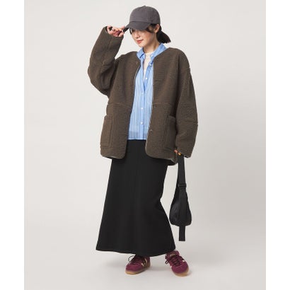 【WEB限定】＜at ease＞フリース ボア リバーシブル ブルゾン （OFF WHITE）｜詳細画像