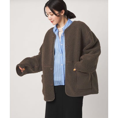 【WEB限定】＜at ease＞フリース ボア リバーシブル ブルゾン （OFF WHITE）｜詳細画像