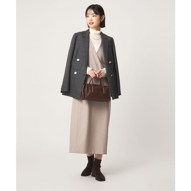 ［size SHORTあり］ジャンパースカート マシンウォッシャブル ストレッチ （BEIGE）