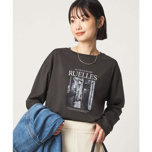 フォト ロングスリーブ Tシャツ （DK.GRAY）