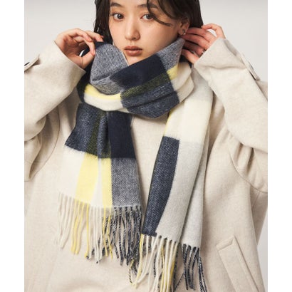 ユナイテッドアローズ グリーンレーベル リラクシング UNITED ARROWS green label relaxing CSウールリバーシブルチェックMUF26FW （YELLOW）｜詳細画像