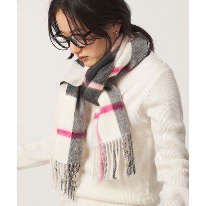 ユナイテッドアローズ グリーンレーベル リラクシング UNITED ARROWS green label relaxing CSウールリバーシブルチェックMUF26FW （PINK）｜詳細画像