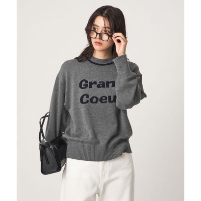 SC HW LOGO KNIT PO （DK.GRAY）｜詳細画像