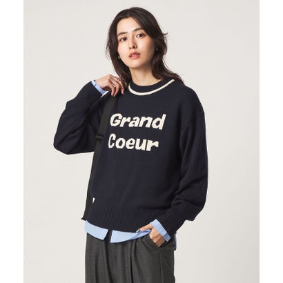 SC HW LOGO KNIT PO （NAVY）｜詳細画像
