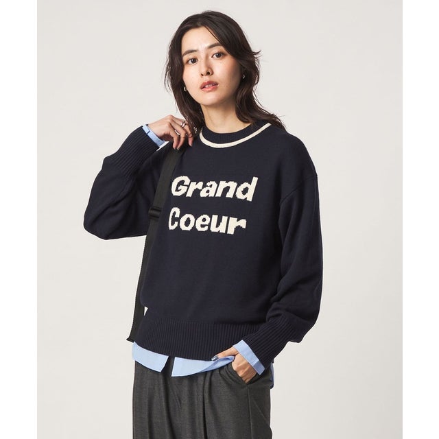 SC HW LOGO KNIT PO （NAVY）
