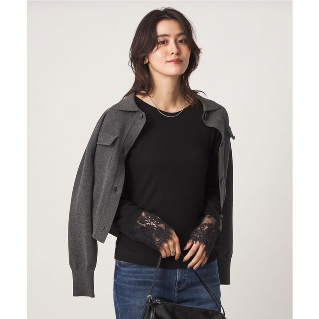 FFC TE/Wテレコ ソデLACE PO_A （BLACK）