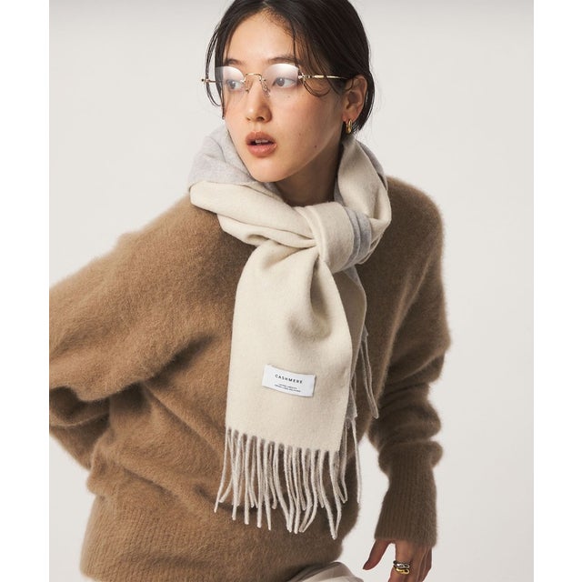 CS カシミヤリバーシブル/MUF26FW （OFF WHITE）