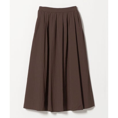 ユナイテッドアローズ グリーンレーベル リラクシング UNITED ARROWS green label relaxing FFC PタックギャザーSK （DK.BROWN）｜詳細画像
