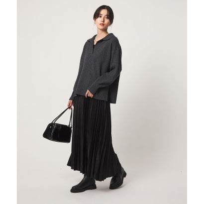 ユナイテッドアローズ グリーンレーベル リラクシング UNITED ARROWS green label relaxing FFC スウェードライクサテンPLT SK （OFF WHITE）｜詳細画像