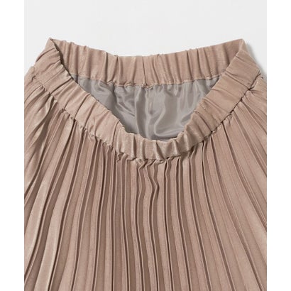 ユナイテッドアローズ グリーンレーベル リラクシング UNITED ARROWS green label relaxing FFC スウェードライクサテンPLT SK （BEIGE）｜詳細画像