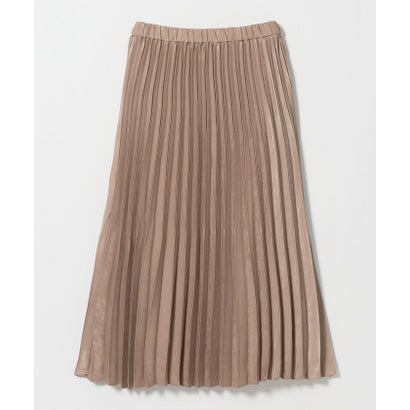 ユナイテッドアローズ グリーンレーベル リラクシング UNITED ARROWS green label relaxing FFC スウェードライクサテンPLT SK （BEIGE）｜詳細画像
