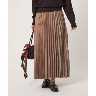 ユナイテッドアローズ グリーンレーベル リラクシング UNITED ARROWS green label relaxing FFC スウェードライクサテンPLT SK （BEIGE）｜詳細画像