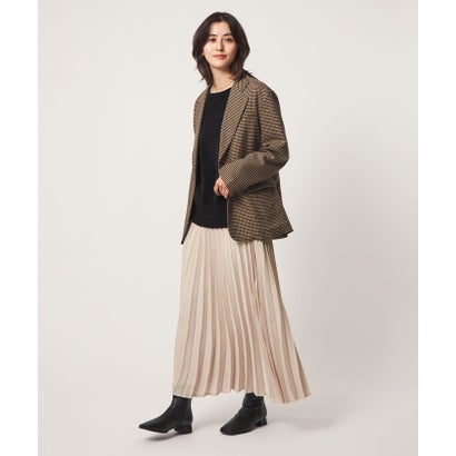 ユナイテッドアローズ グリーンレーベル リラクシング UNITED ARROWS green label relaxing FFC スウェードライクサテンPLT SK （BEIGE）｜詳細画像